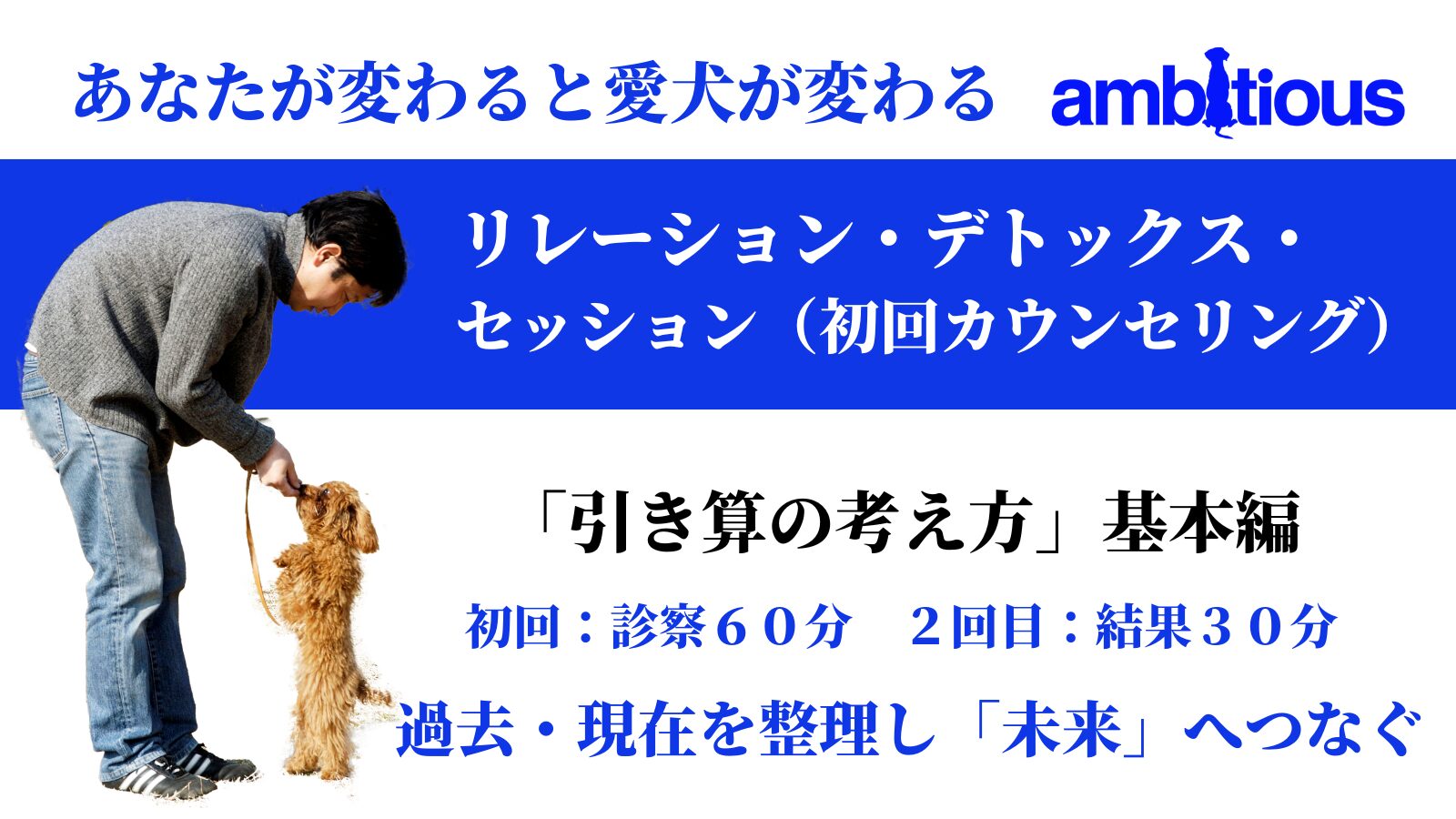 アンビシャスの初回カウンセリングである「リレーション・デトックス・セッション」お申し込みの方限定での贈呈している基本プログラム動画講座